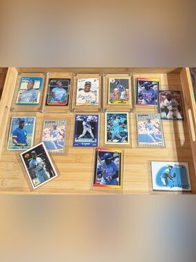Bo Jackson Royals Baseball Card Lot Vintage & 1989 Newspaper MLB 1980s